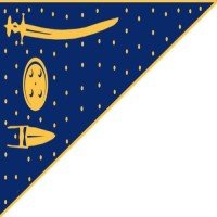 flag of the sikhs
The Sikh Empire, under Maharaja Ranjit Singh, used a dark blue flag with the Khanda in the center